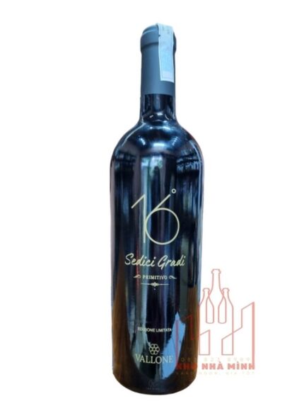 Rượu vang Sedici Gradi Primitivo Vallone 16 độ KhoNhaMinh.com